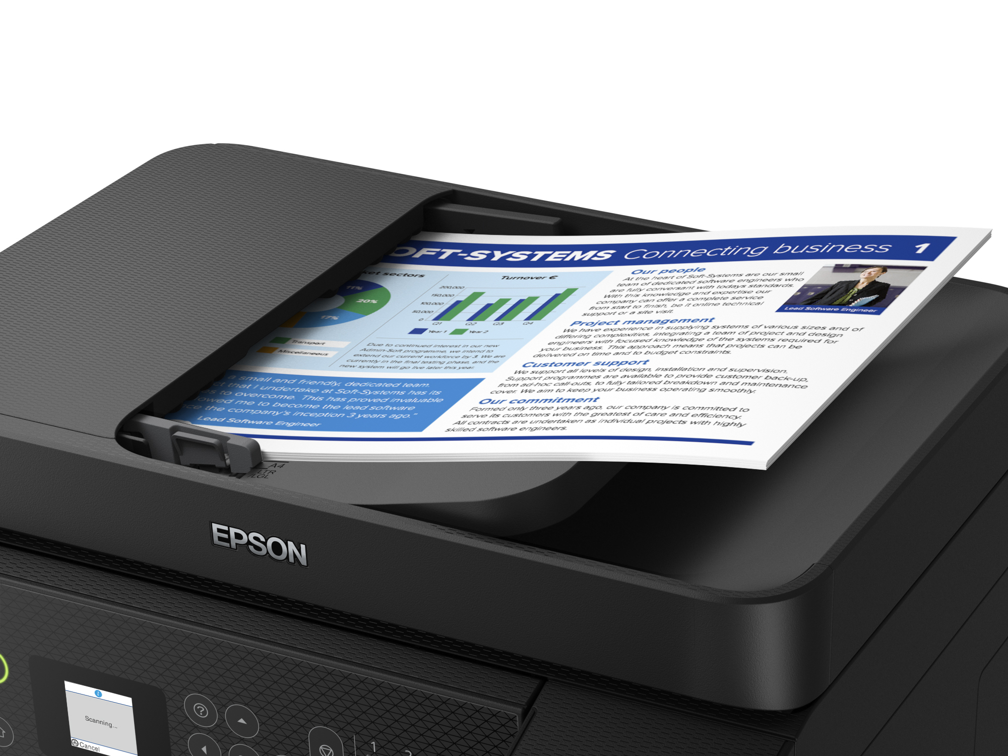 Epson EcoTank L5290 4-in-1 with Wi-Fi Direct and Ethernet Printer (Black) - Image 8