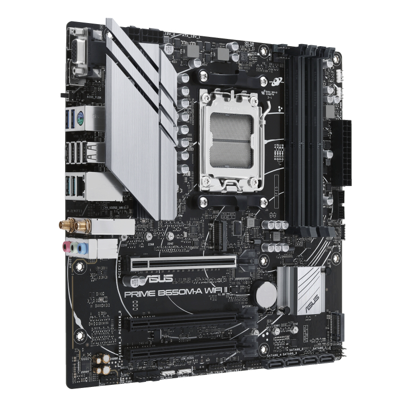ASUS Motherboard-AM5-DDR5-4xDIMM-Max  128GB-1xPCIe4x16- 2xPCIe4x16-2xM  2-4xSATA-1xDP-1xVGA-1xHDMI-RAID   - Image 3