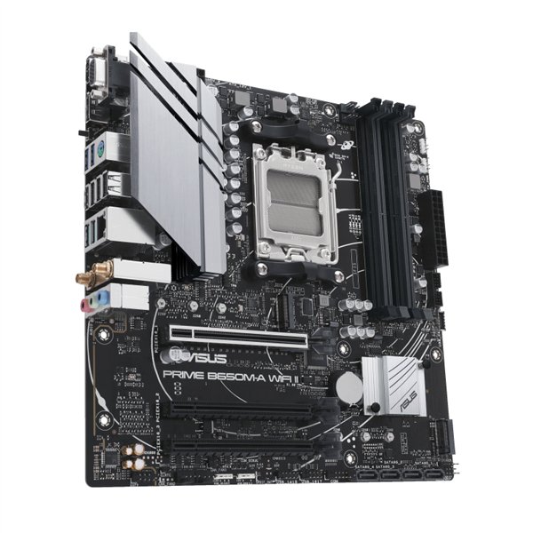 ASUS Motherboard-AM5-DDR5-4xDIMM-Max  128GB-1xPCIe4x16- 2xPCIe4x16-2xM  2-4xSATA-1xDP-1xVGA-1xHDMI-RAID   - Image 4