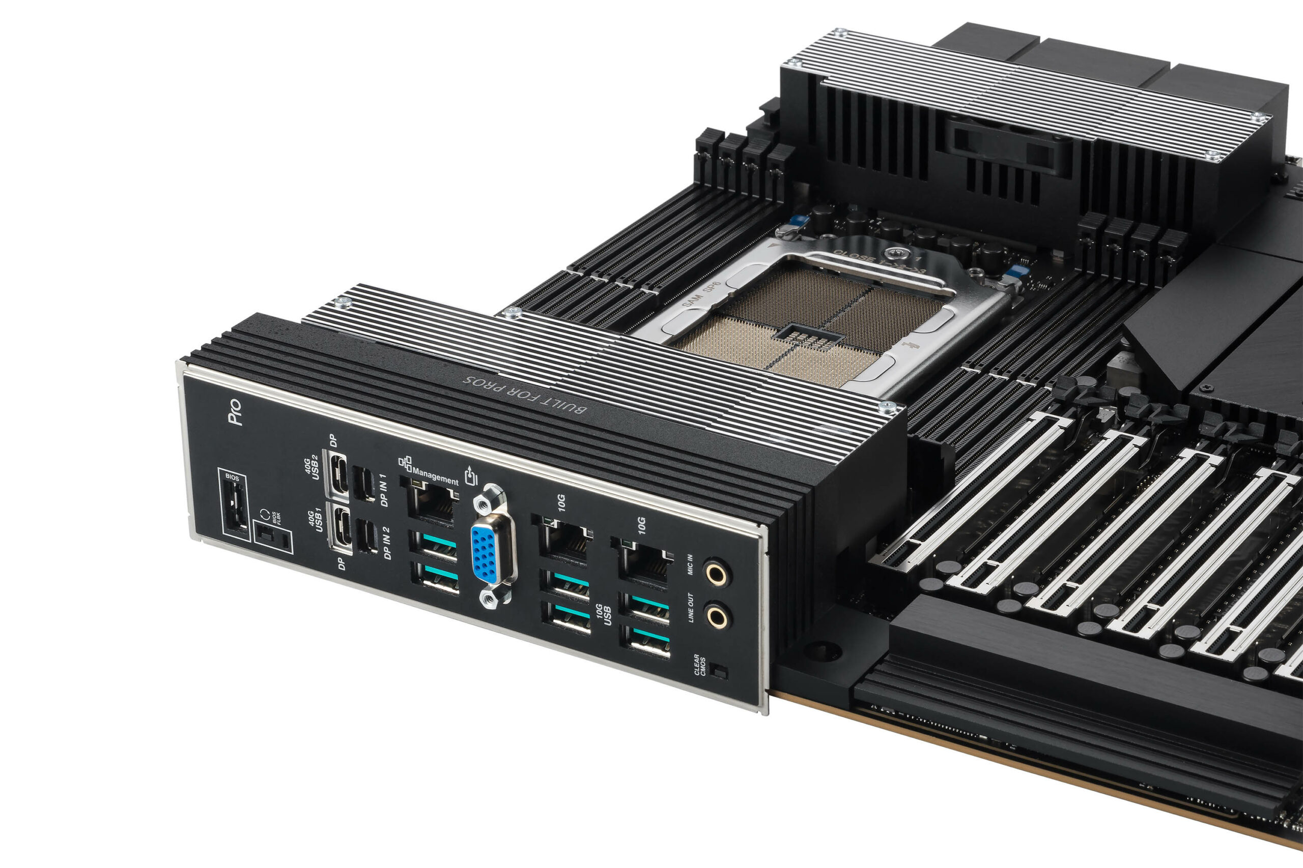 ASUS Motherboard- TR5-8xRDIMM-DDR5 ECC-1xDP-1xHDMI 6xPCIe5x16-1xPCIe5x1(x8mode)-4xM 2-2xSlimSAS-4xSATA-RAID-30 5x33cm - Image 11