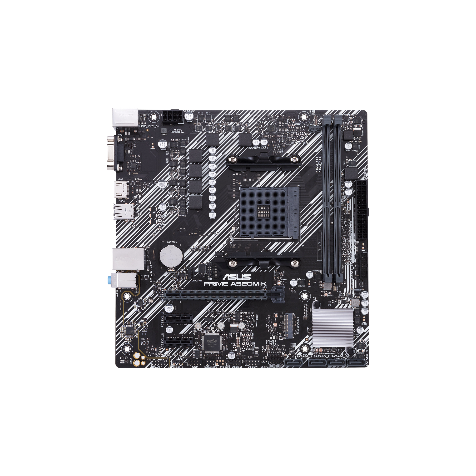 ASUS Motherboard-AM4-DDR4-2xDIMM-Max  64GB-1xM  2-4xSATA-1xPCIe3x16- 2xPCIe3x1-1xHDMI-1xD-Sub-RAID