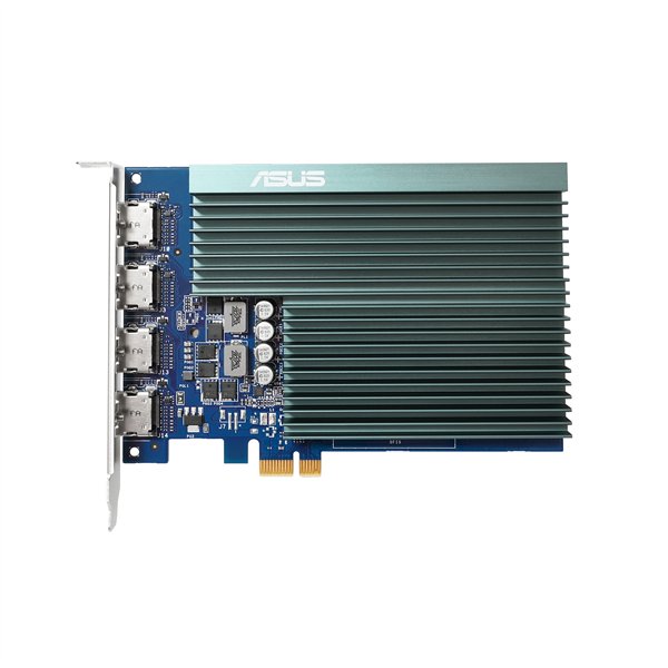 ASUS Graphics Card-NVIDIA-PCIe2  0-2GB GDDR5-4xHDMI-300w- 14  8x10  5x1  8cm   - PCIe X1 Slot
