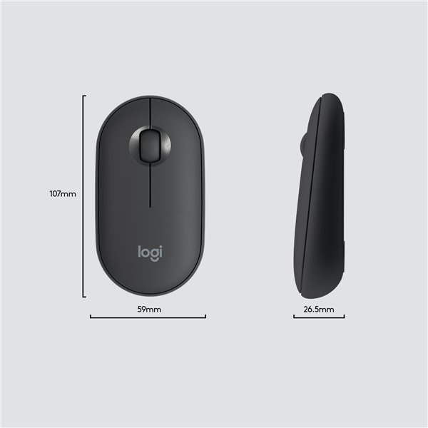 LOGITECH MK470 SLIM WIRELESS MOUSE & KEYBOARD COMBO - GRAPHITE - Image 2