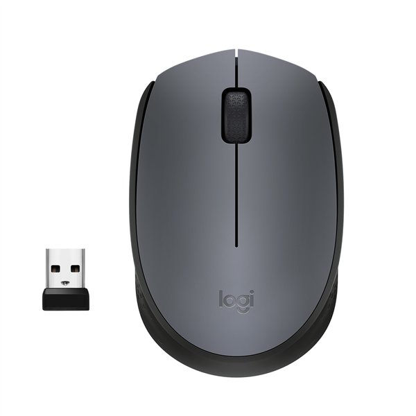 Logitech M170 Grey-K mouse Office Ambidextrous RF Wireless Optical 1000 DPI