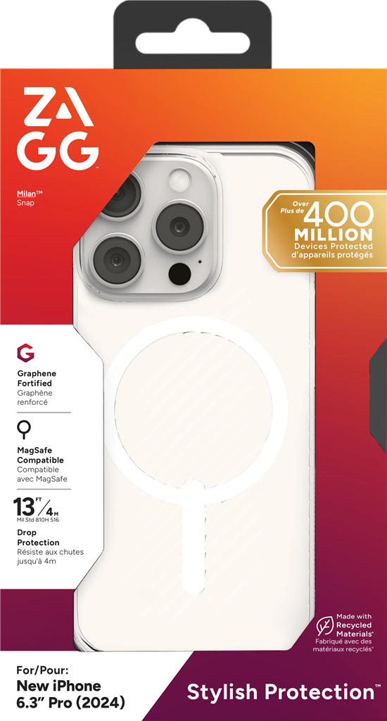 ZAGG Cases Luxe Snap Apple iP16 Pro  Clear