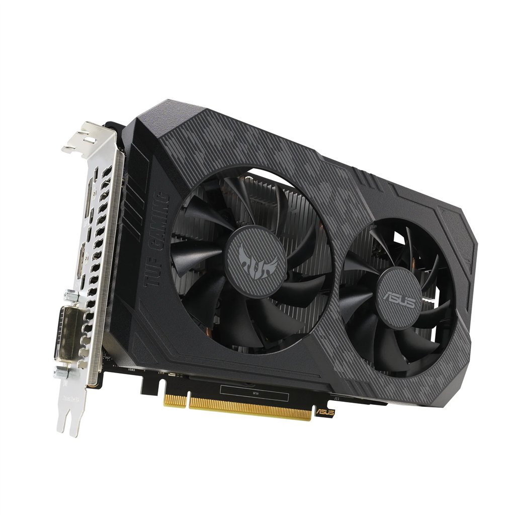 ASUS Graphics Card-NVIDIA-PCIe3  0-4GB GDDR6-OC mode:1665 MHz(Boost Clock)1xHDMI-1xDVI-1xDP-3xMax Display-21  2x12  1x4cm-300W