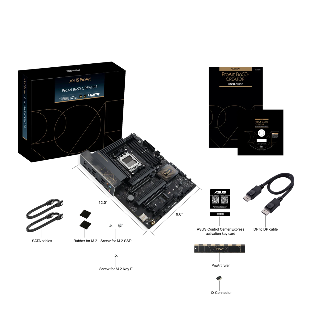 ASUS Motherboard-AM5-DDR5-4xDIMM-Max  128GB-1xHDMI-1xType-C- 2xPCIe4x16-1xPCIe4x16-1xPCIe4x1-3xM  2-4xSATA-RAID  