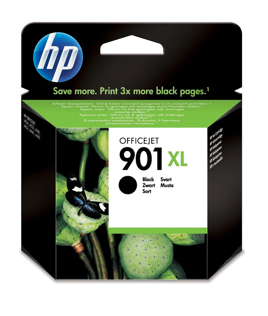 HP 901XL High Yield Black Original Ink Cartridge~700 pages.
