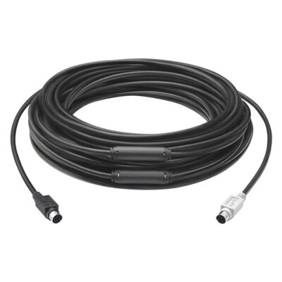 Logitech GROUP 15m Extender Cable PS/2 cable 6-p Mini-DIN Black