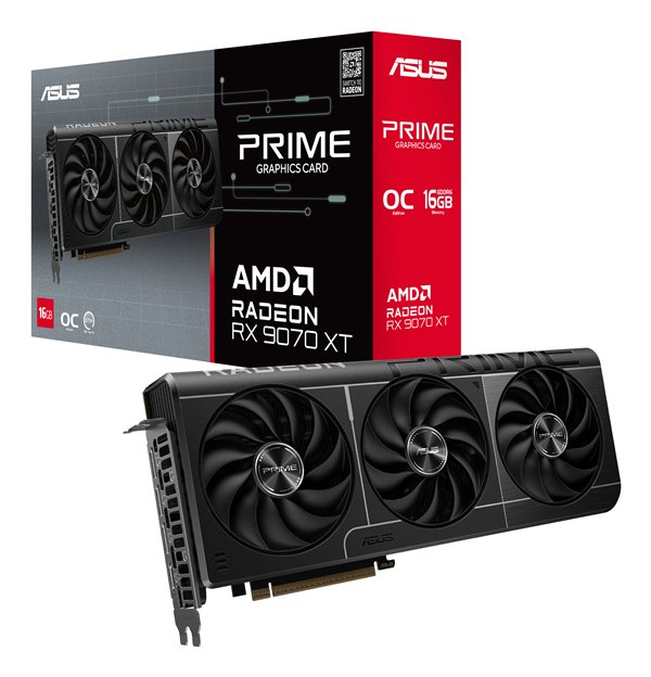 ASUS Prime -RX9070XT-O16G AMD Radeon RX 9070 XT 16 GB GDDR6