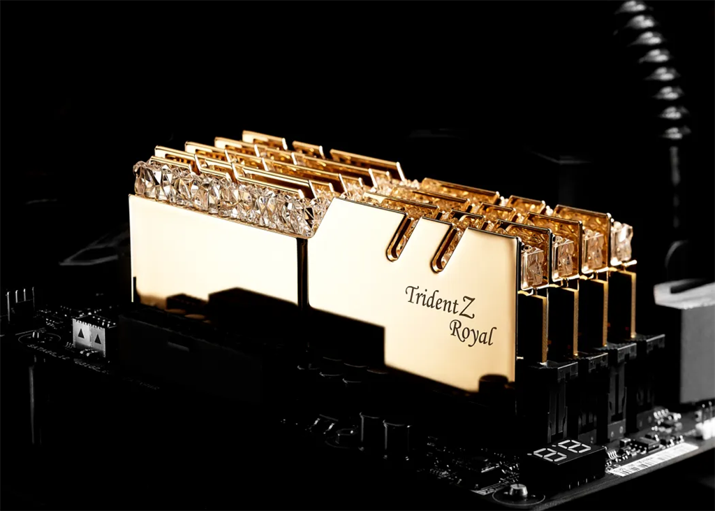 F4-3600C18D-16GTRG - G.Skill Trident Z Royal DDR4-3600MHz CL18-22-22-42 1.35V 16GB (2x8GB) Gold F4-3600C18D-16GTRG.
