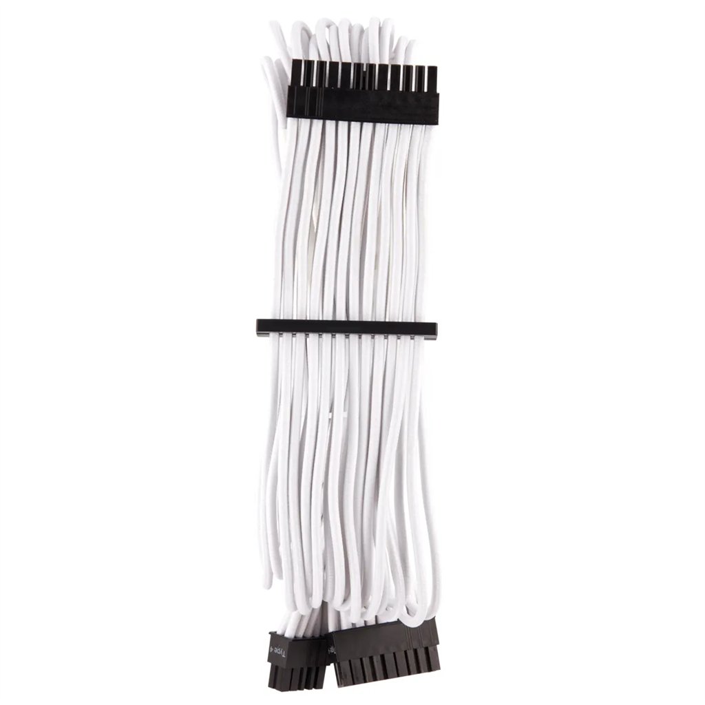 Corsair Premium Individually Sleeved White PSU Cable Kit Starter Package