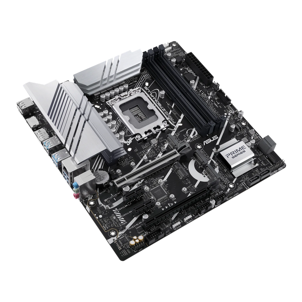 ASUS Motherboard- 4xDIMM Max  192GB DDR5- 1xDP- 1xHDMI- 1xPCIe5x16- 1xPCIe4x16- 2xPCIe4x1- 3xM  2-4xSATA 6Gb- 24  4x24  4cm