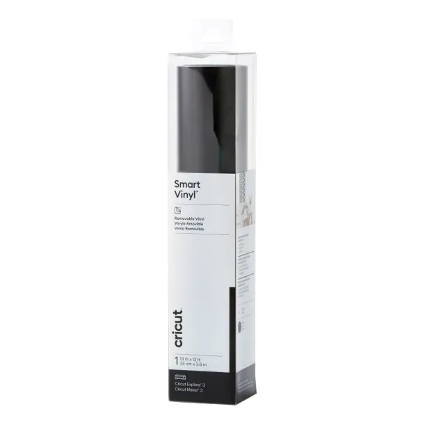 2009051 Cricut Smart Vinyl Removable 33X366Cm 1 Sheet (Black)