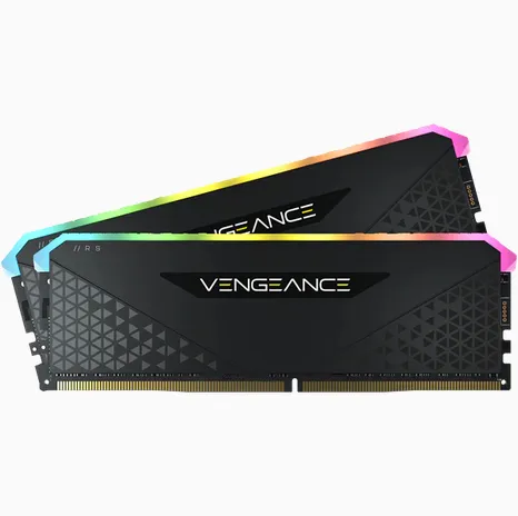 Corsair VENGEANCE® RGB RS 32GB (2 x 16GB) DDR4 DRAM 3600MHz C18 Memory Kit; 18-22-22-42; 1.2V; Black.