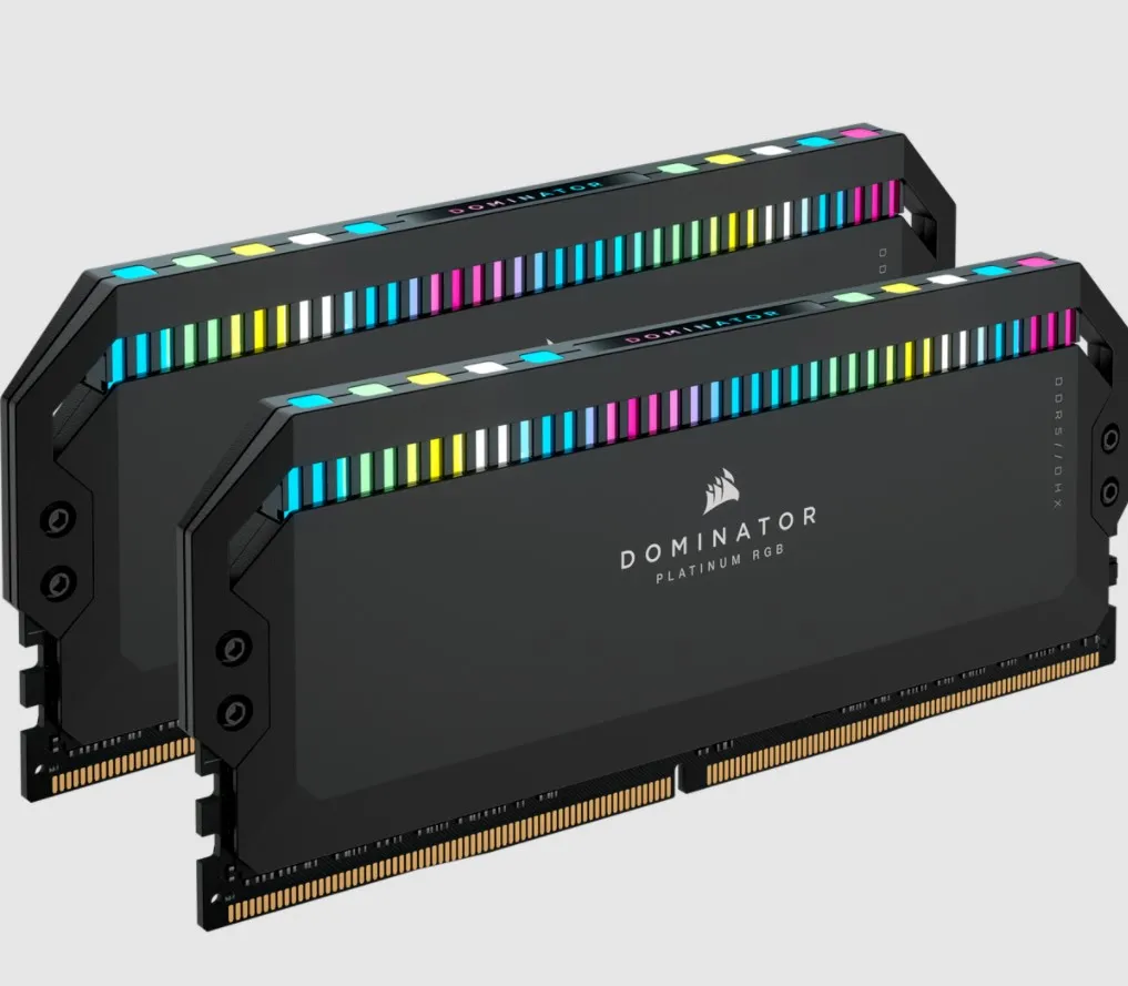 Corsair DOMINATOR® PLATINUM RGB 32GB (2 x 16GB) DDR5 DRAM 5600MHz C36 Memory Kit; 36-36-36-76; 1.25V