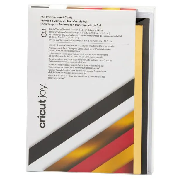 2009203 - Cricut Insert Cards Foil Royal Flush R20 (10 8 Cm X 14 Cm) 8-Pack