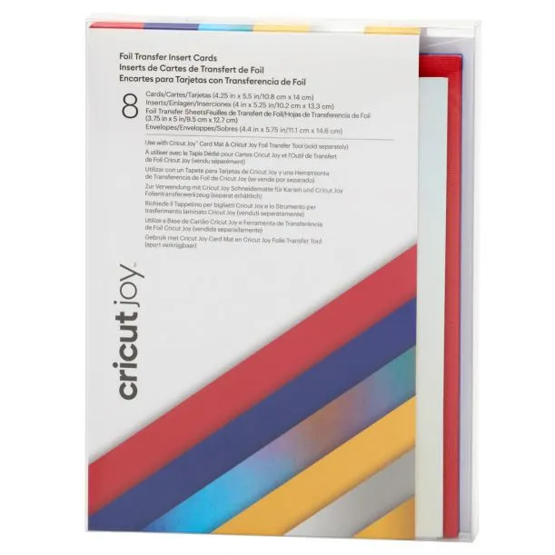 2009202 - Cricut Insert Cards Foil Celebration R20 (10 8 Cm X 14 Cm) 8-Pack