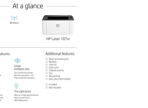HP LASER 107W SINGLE FUNCTION