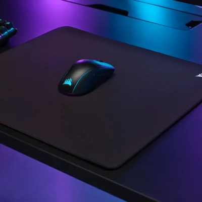 Corsair MM500 v2 Hybrid Cloth Gaming Mouse Pad - Large; Black; 450mm x 400mm
