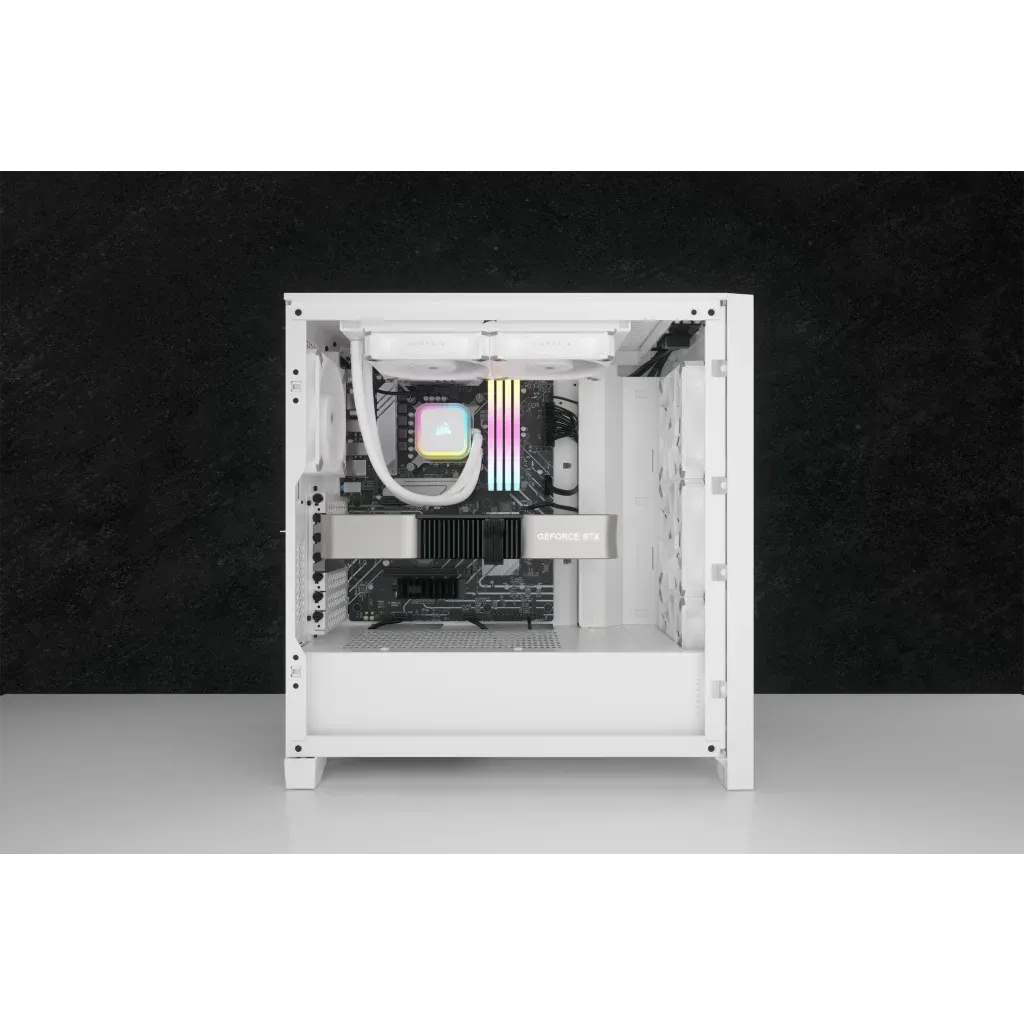 CORSAIR iCUE H100i ELITE RGB 240mm Liquid CPU Cooler - White.