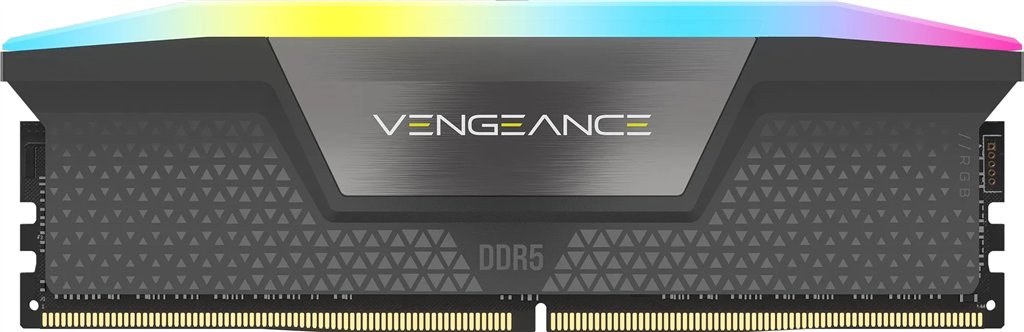 CORSAIR VENGEANCE RGB DDR5 32GB (2x16GB) DDR5 6000 CL36-44-44-96 1.4V AMD EXPO Memory - Grey.