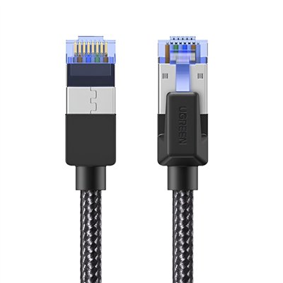 UGREEN Cat8 Nylon Braided Ethernet Cable - 40Gbps with Modular Plugs - 2m - Image 2