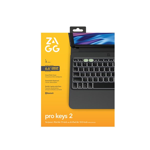 ZAGG Pro Keys 2 QWERTY UK English Bluetooth Black - Image 2