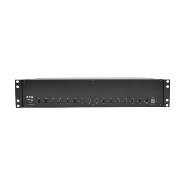 EATON 16-PORT USB CHARGING STATION WITH SYNCING USB CHARGER OUTPUT 2U RACK-MOUNT - Image 6