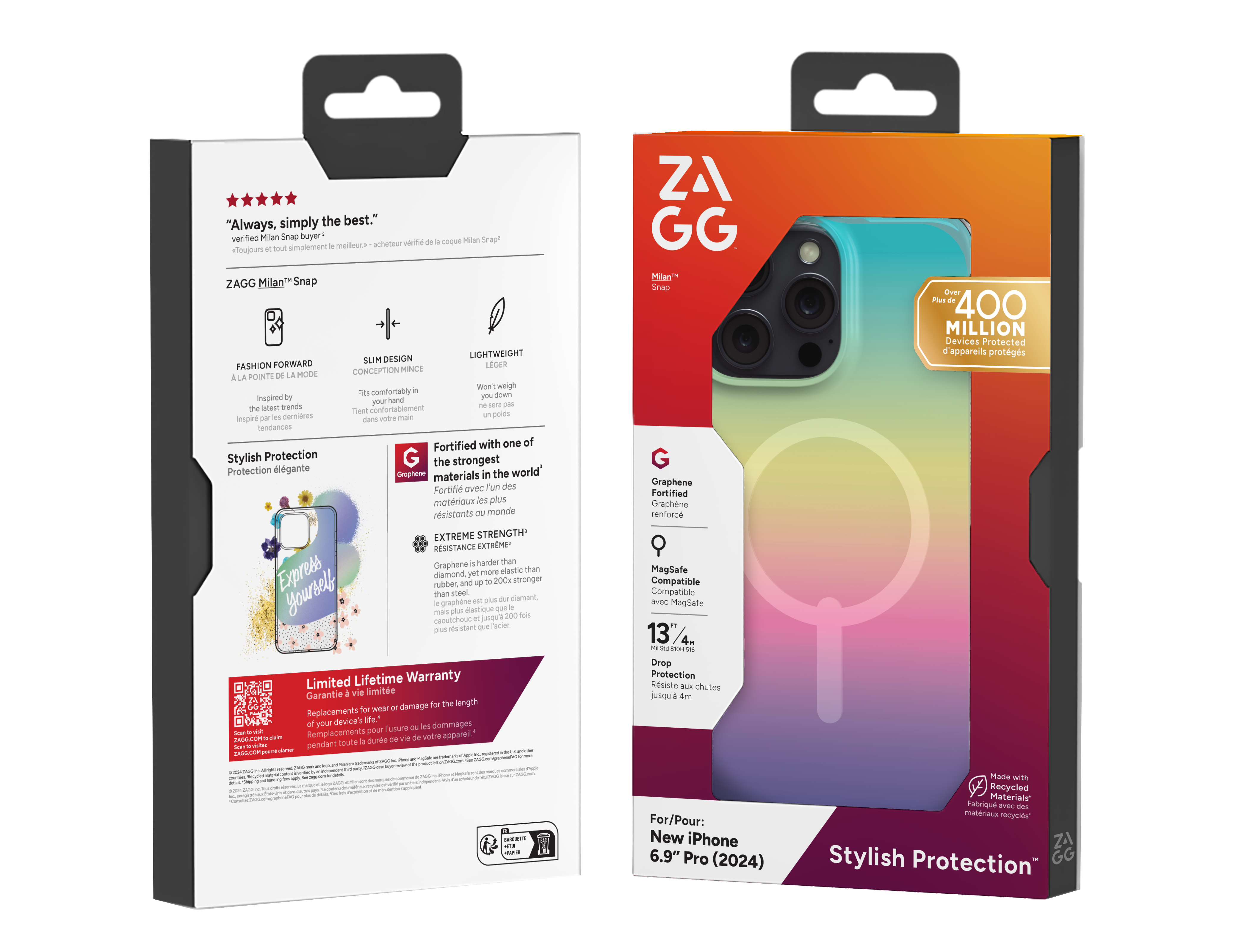 ZAGG Milan Snap mobile phone case 17,5 cm (6.9") Cover Multicolour - Image 3