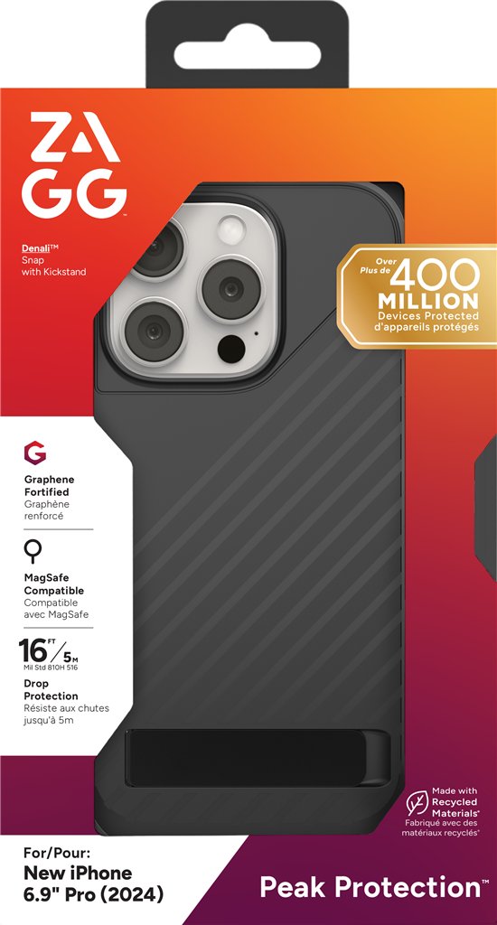 ZAGG Cases Denali Snap KS Apple iPhone 16 Pro Max Black - Image 4