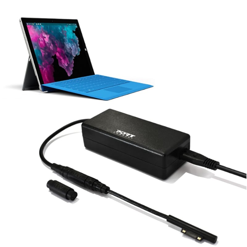 Port Connect 60W for Microsoft Surface Adapter - Black - Image 3