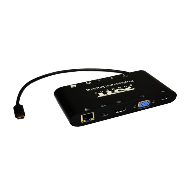 Port Usb Type-c 3 X Usb3.0 1 X Aux 12 X Micro Sd Card Reader 1 X Mini Dp 1 X Rj45 1 X Hdmi 1 X Vga 1 X Type-c Pd Dock-black