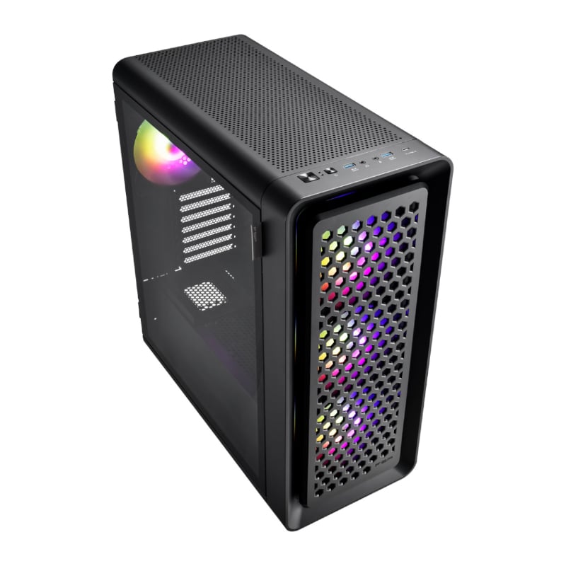 FSP CUT593P E-ATX Gaming Chassis - Black - Image 2
