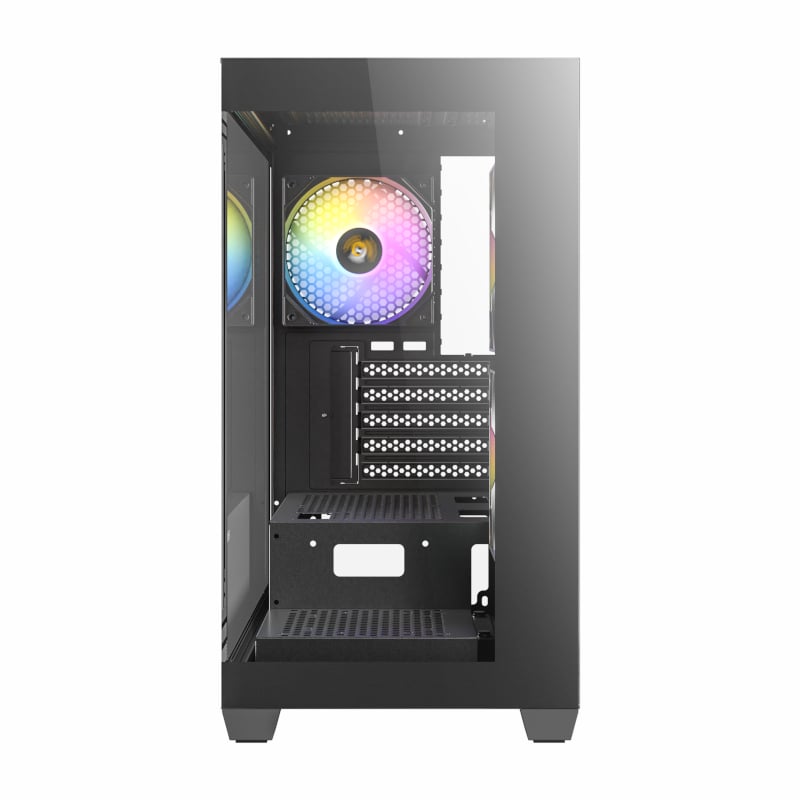 Antec CX300M Micro-ATX | ITX RGB Mini-Tower Gaming Chassis - Black - Image 3