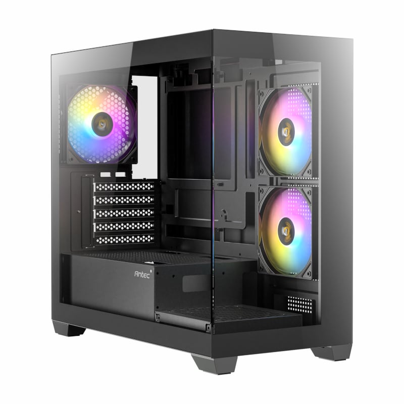 Antec CX300M Micro-ATX | ITX RGB Mini-Tower Gaming Chassis - Black - Image 6