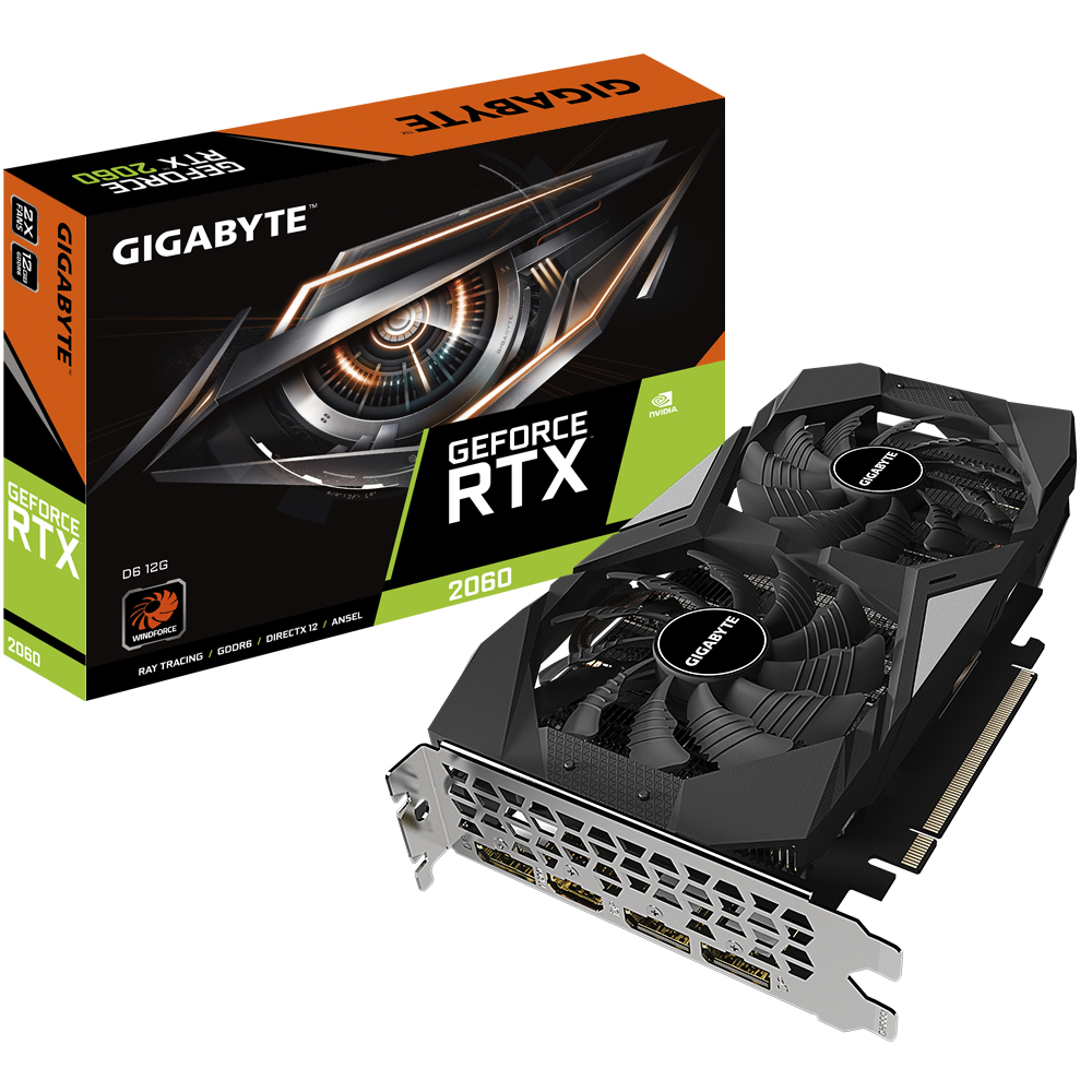 GIGABYTE GeForce RTX 2060 D6 12G NVIDIA 12 GB GDDR6