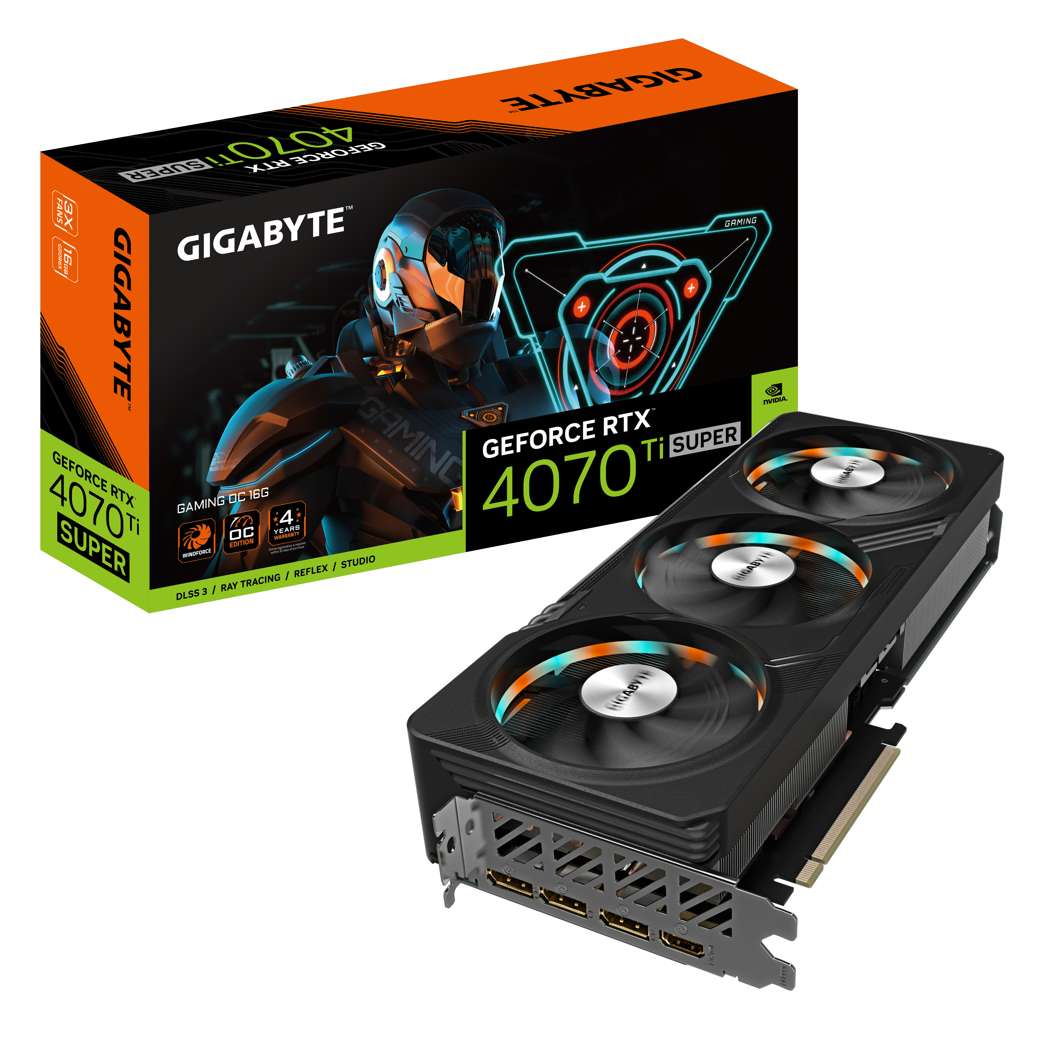 GIGABYTE GAMING GeForce RTX 4070 Ti SUPER OC 16G