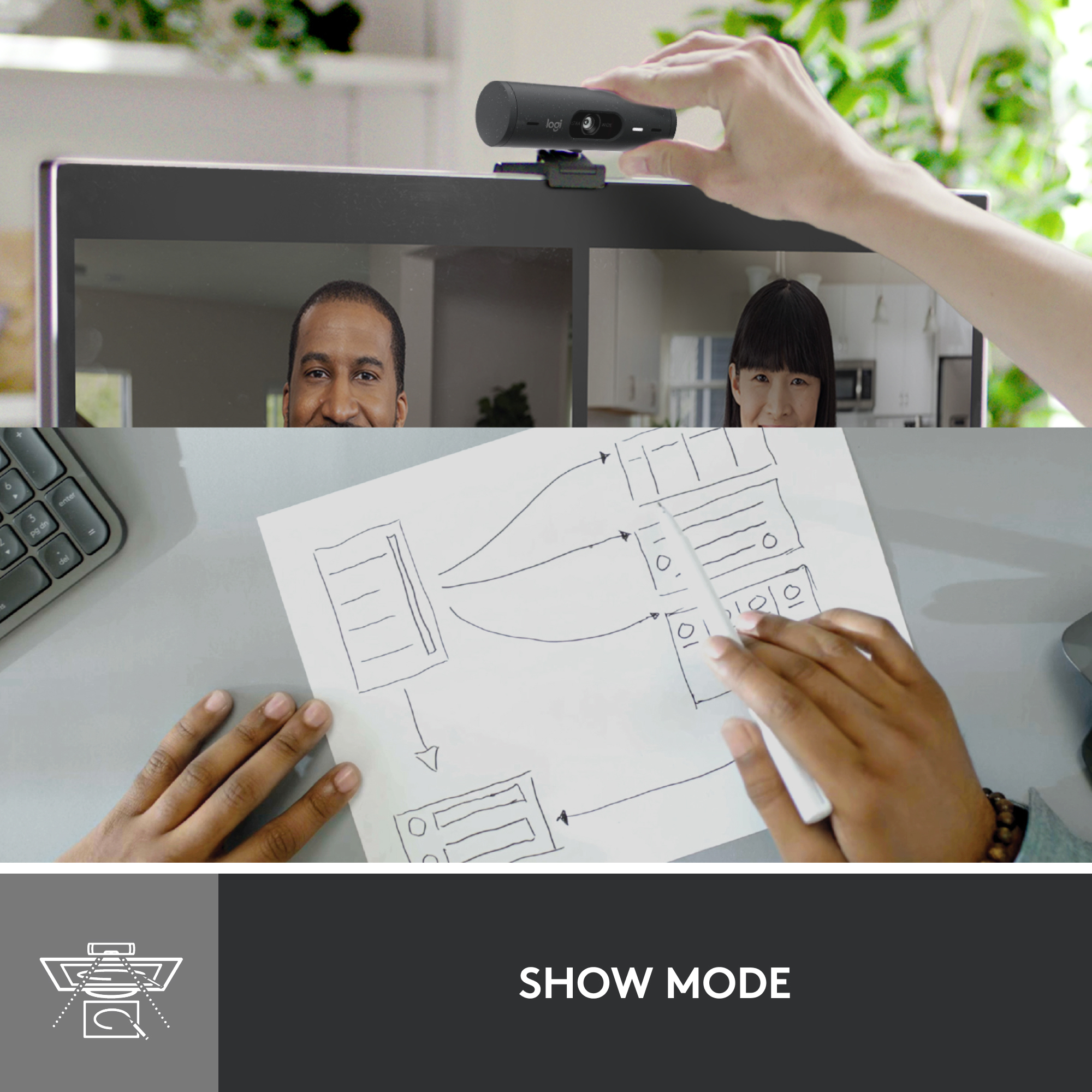 LOGITECH BRIO 500 FULL HD 1080P WEBCAM - Image 15