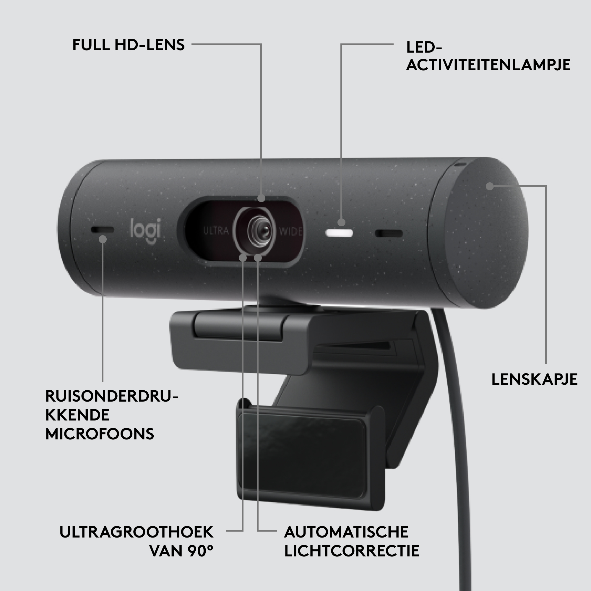 LOGITECH BRIO 500 FULL HD 1080P WEBCAM - Image 39