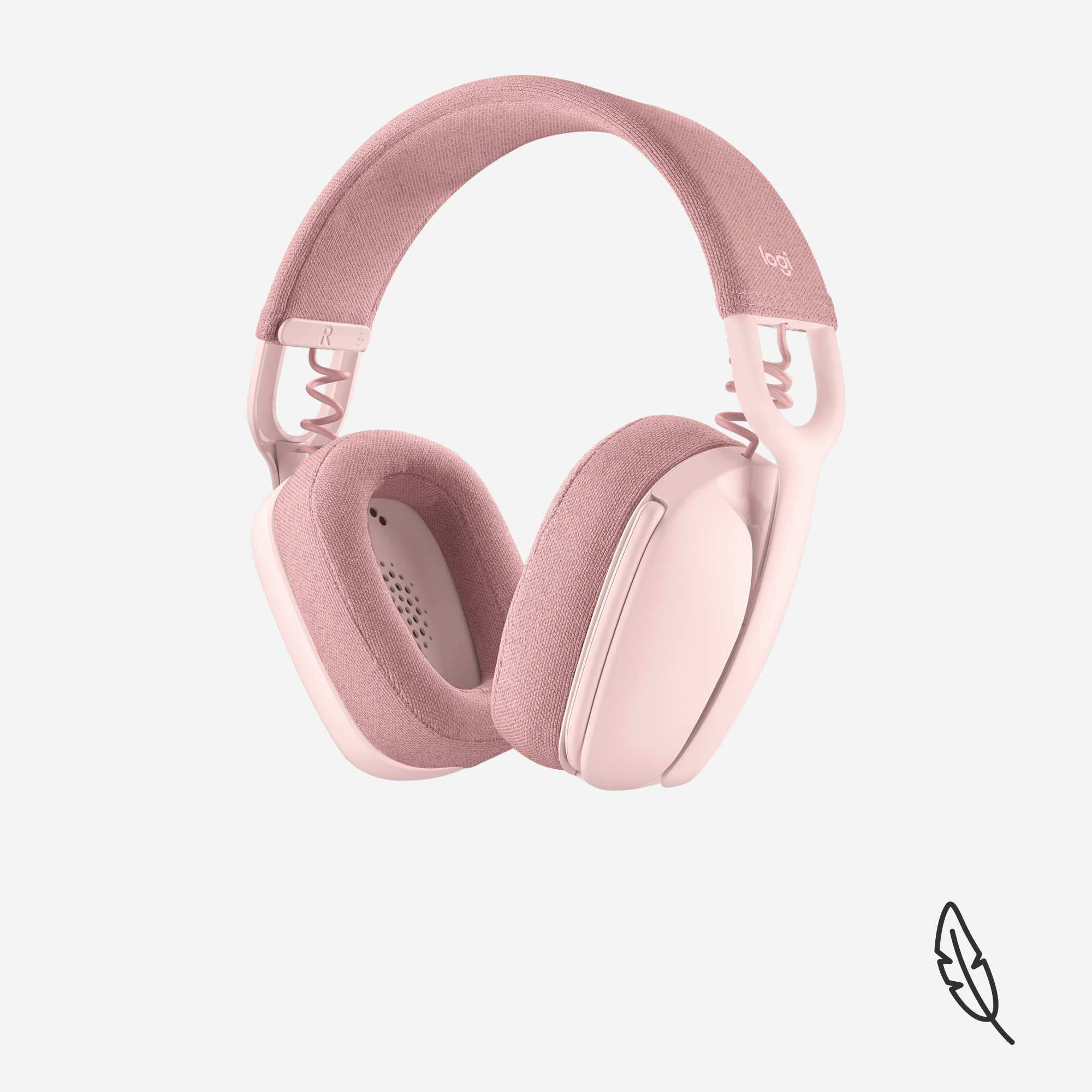 LOGITECH ZONE VIBE 100 BLUETOOTH HEADSET - ROSE - Image 2