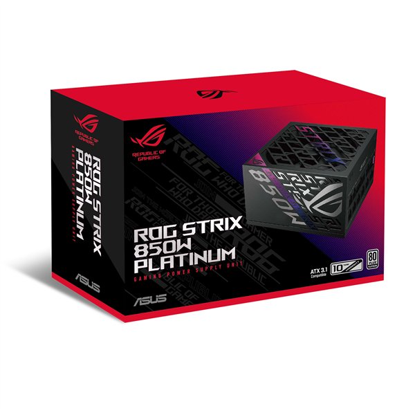 ASUS ROG -STRIX-850P-GAMING power supply unit 850 W 20+4 pin ATX ATX Black - Image 3