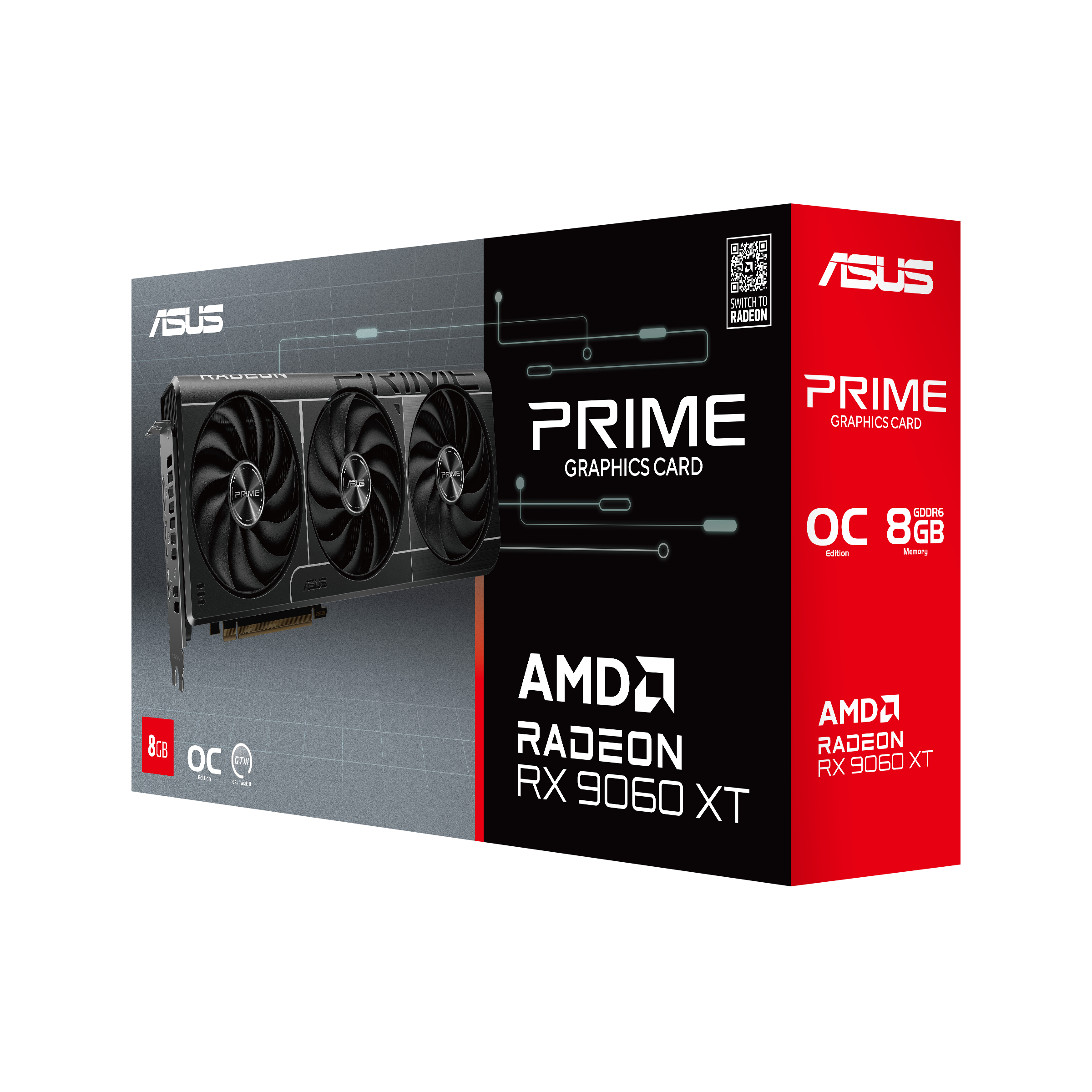 ASUS Prime -RX9060XT-O8G AMD Radeon RX 9060 XT 8 GB GDDR6 - Image 3