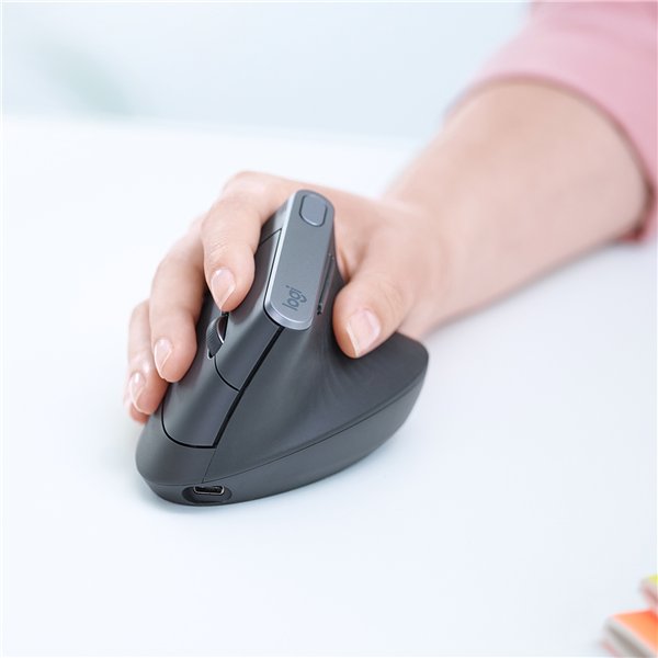 LOGITECH MX VERTICAL ADVANCED ERGONOMIC WIRELESS MOUSE GREY - Image 3