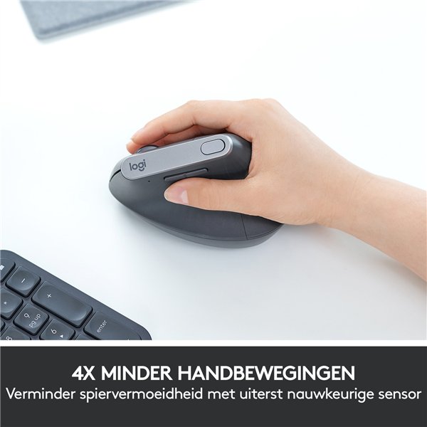 LOGITECH MX VERTICAL ADVANCED ERGONOMIC WIRELESS MOUSE GREY - Image 21