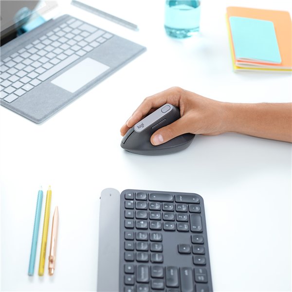 LOGITECH MX VERTICAL ADVANCED ERGONOMIC WIRELESS MOUSE GREY - Image 11