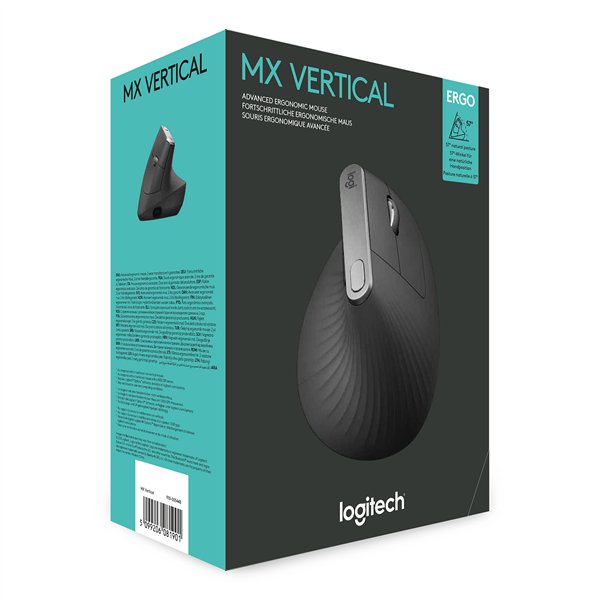 LOGITECH MX VERTICAL ADVANCED ERGONOMIC WIRELESS MOUSE GREY - Image 13