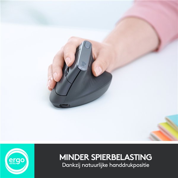 LOGITECH MX VERTICAL ADVANCED ERGONOMIC WIRELESS MOUSE GREY - Image 18
