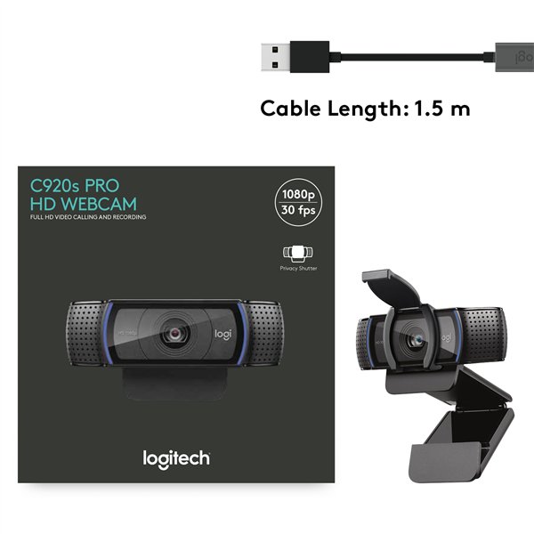 LOGITECH C920S HD PRO WEBCAM - Image 4
