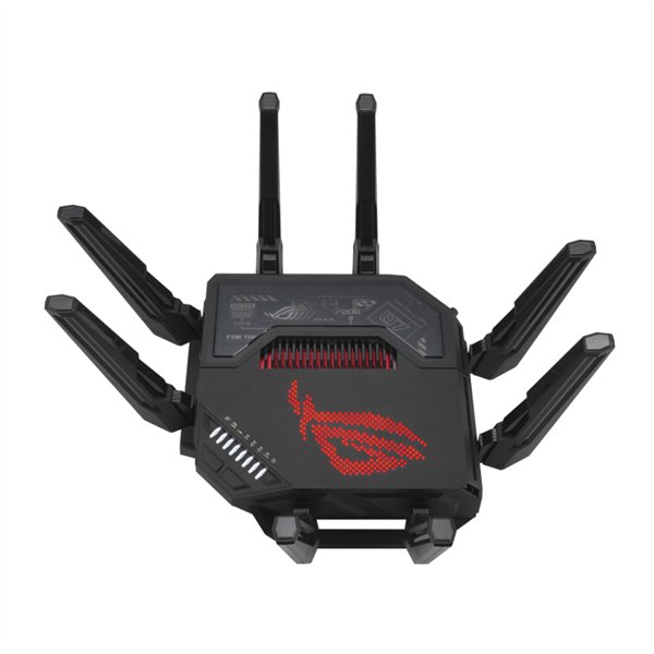 ASUS ROG Rapture GT-BE98 wireless router 10 Gigabit Ethernet Quad-band (2.4 GHz / 5 GHz-1 / 5 GHz-2 / 6 GHz) Black - Image 2
